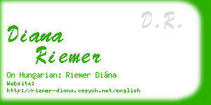 diana riemer business card